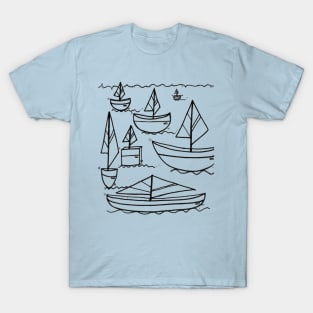 Describing Sailboats Doodle T-Shirt